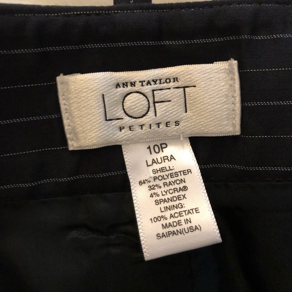 🌿2xHP🌿 Ann Taylor Loft Laura Fit Pinstripe Wide Leg Pants - Picture 4 of 11